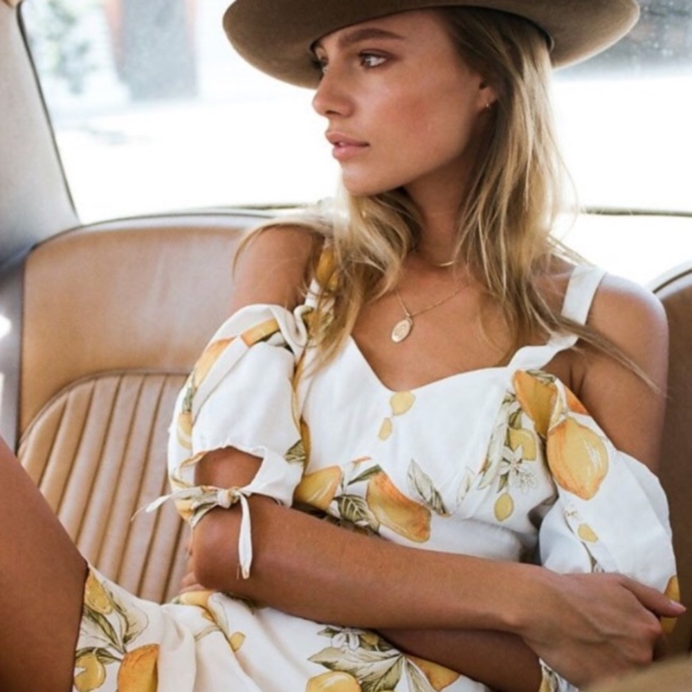 For Love and Lemons Limonada Mini Dress